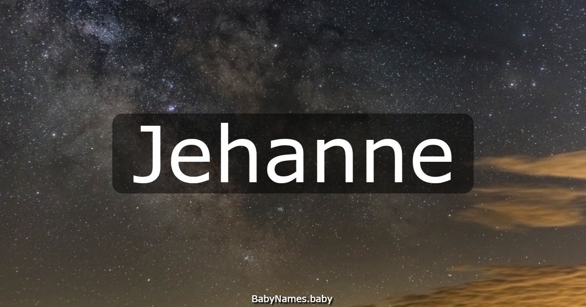 Jehanne