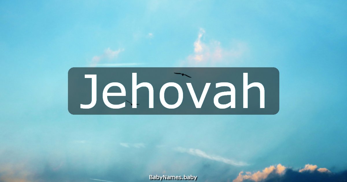 Jehovah