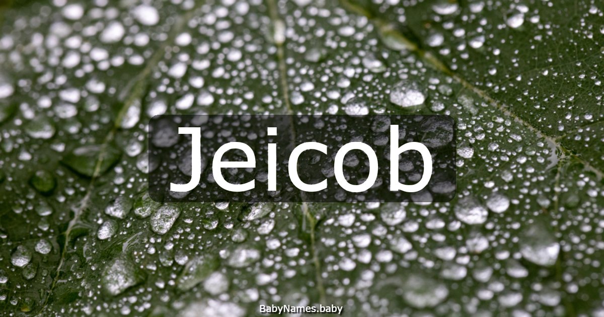 Jeicob