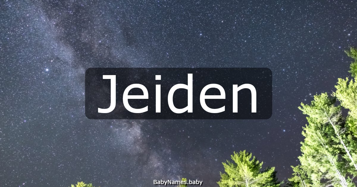 Jeiden