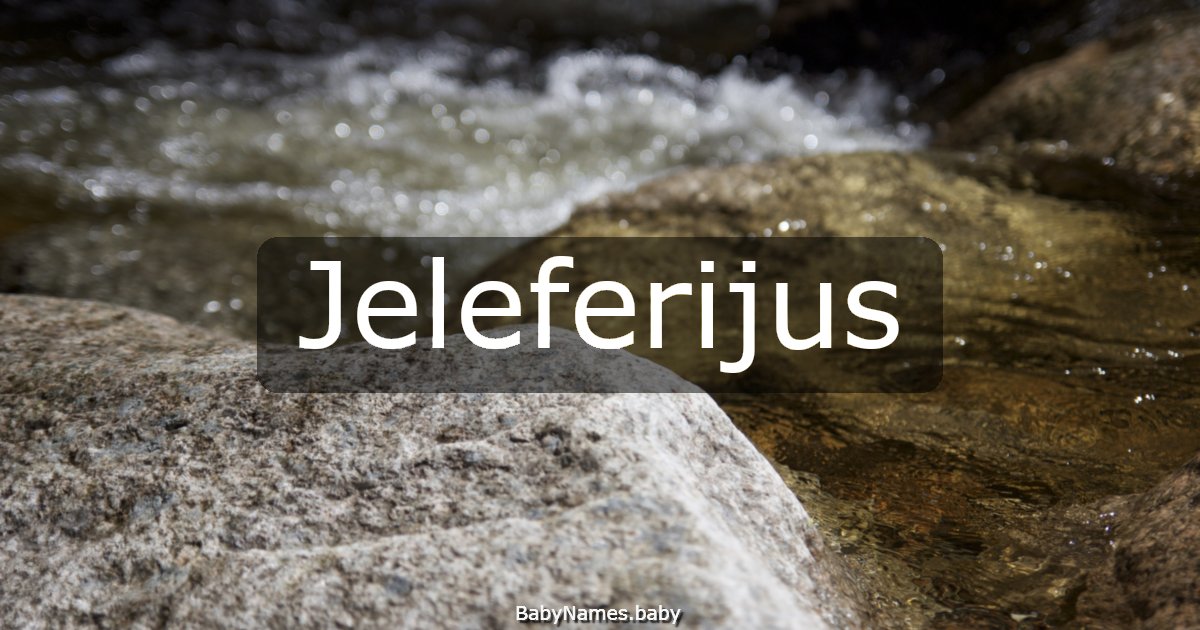 Jeleferijus