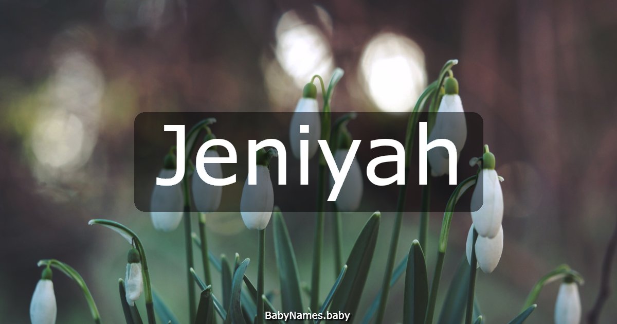 Jeniyah