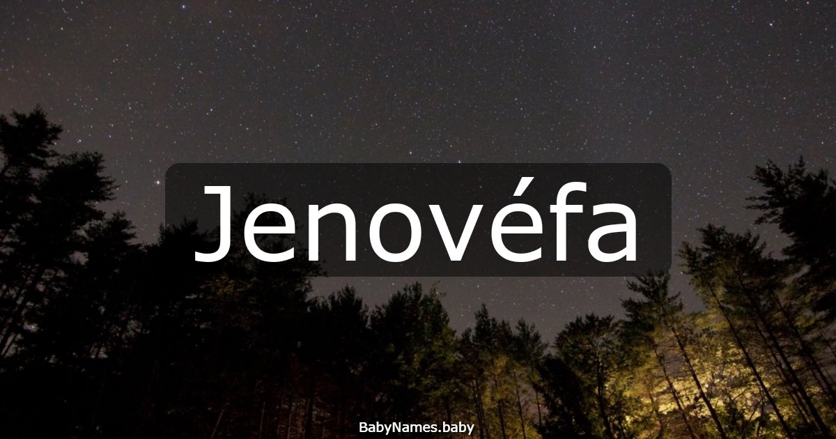 Jenovéfa