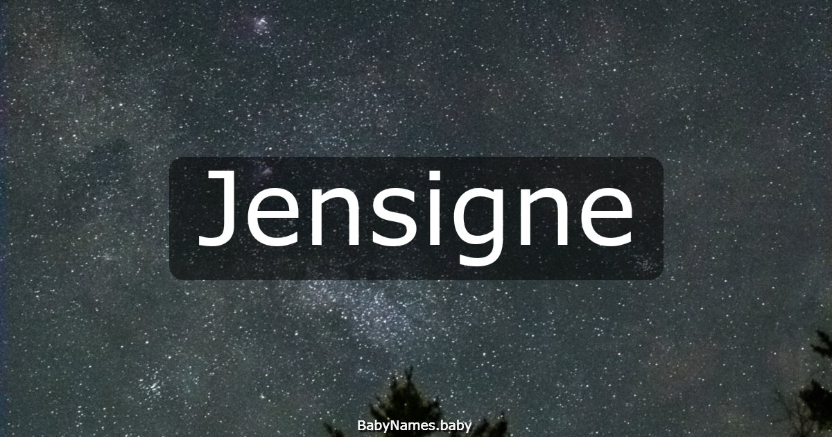 Jensigne
