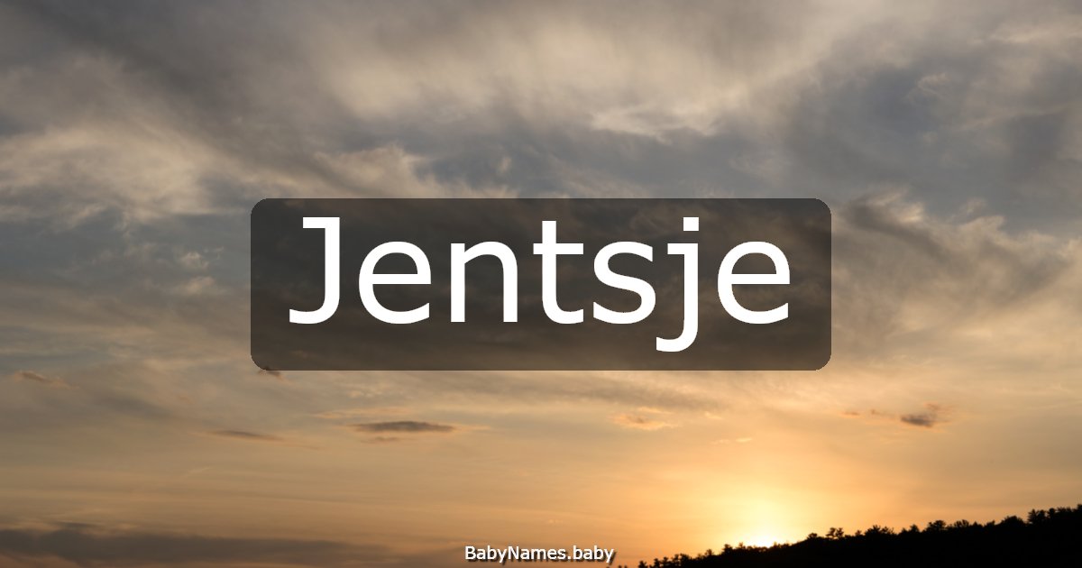 Jentsje