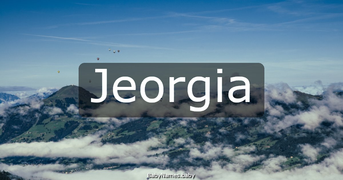 Jeorgia