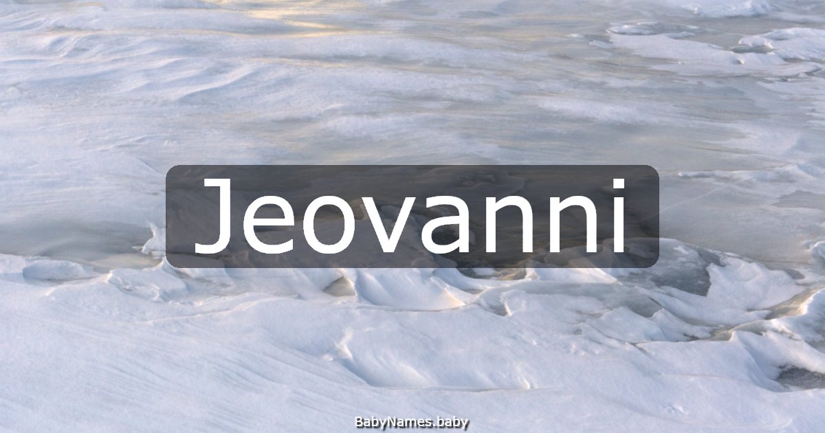 Jeovanni
