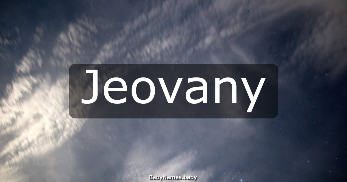 Jeovany