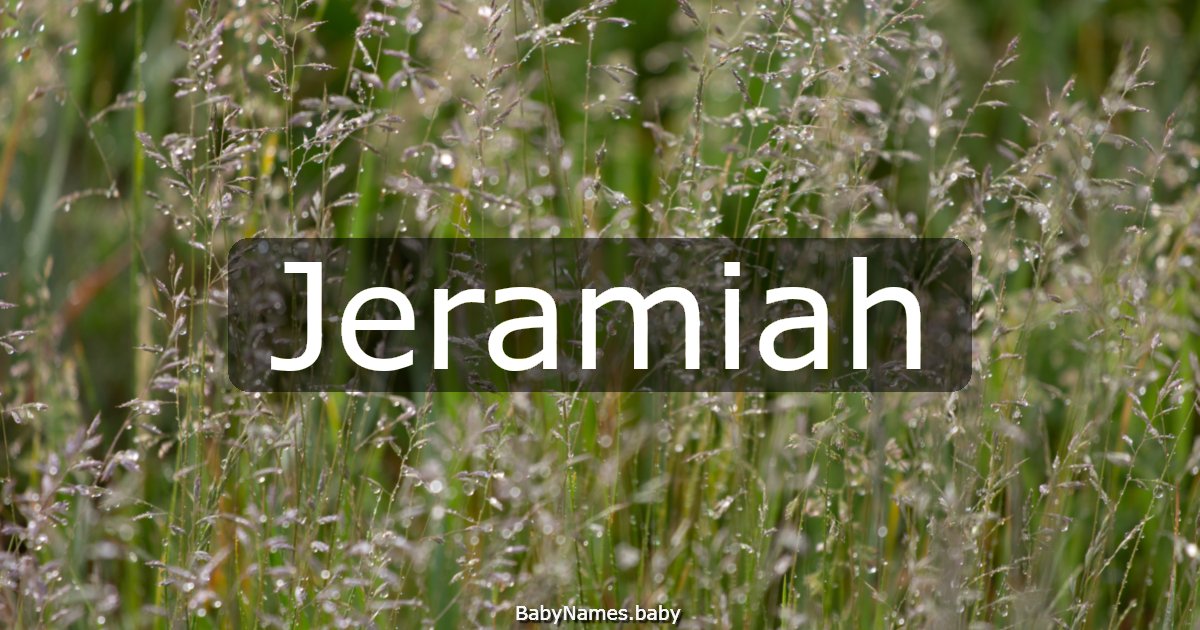 Jeramiah