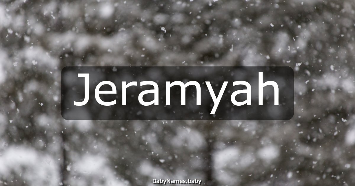 Jeramyah
