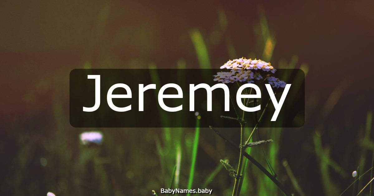 Jeremey