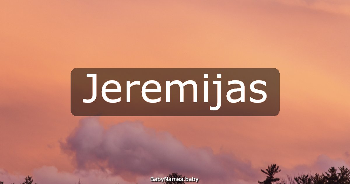Jeremijas