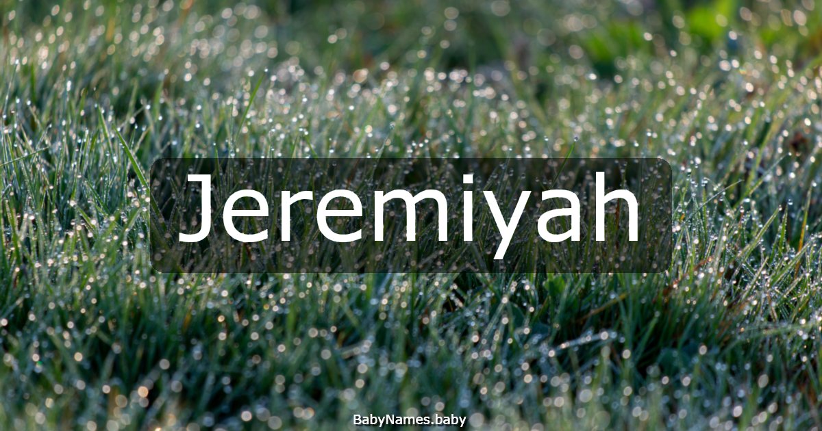 Jeremiyah