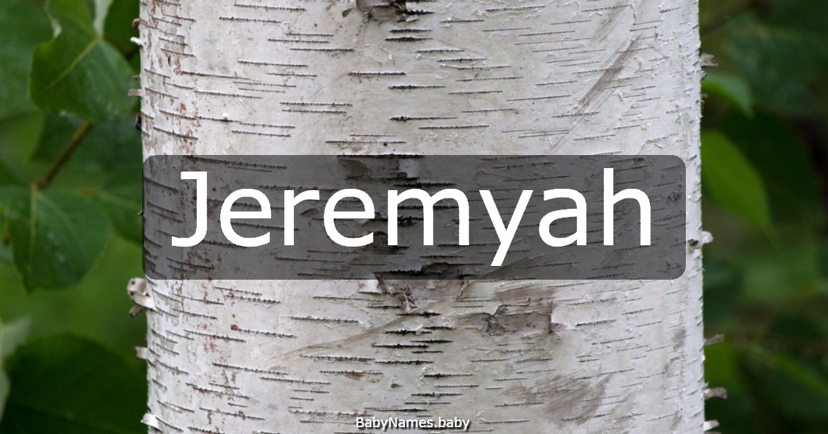 Jeremyah