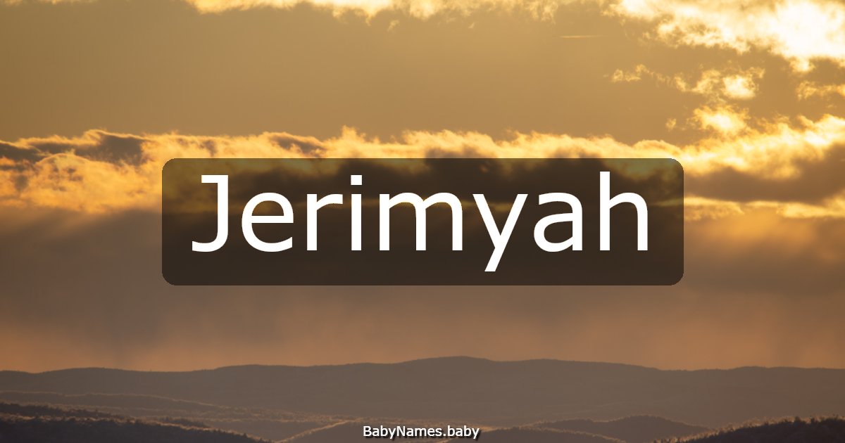 Jerimyah