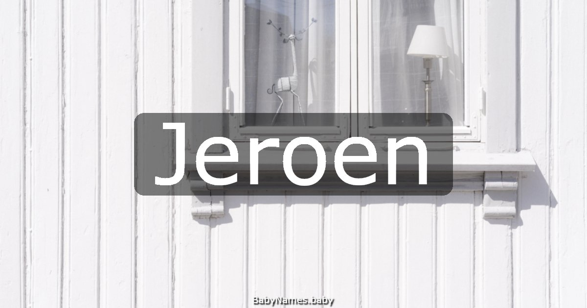 Jeroen