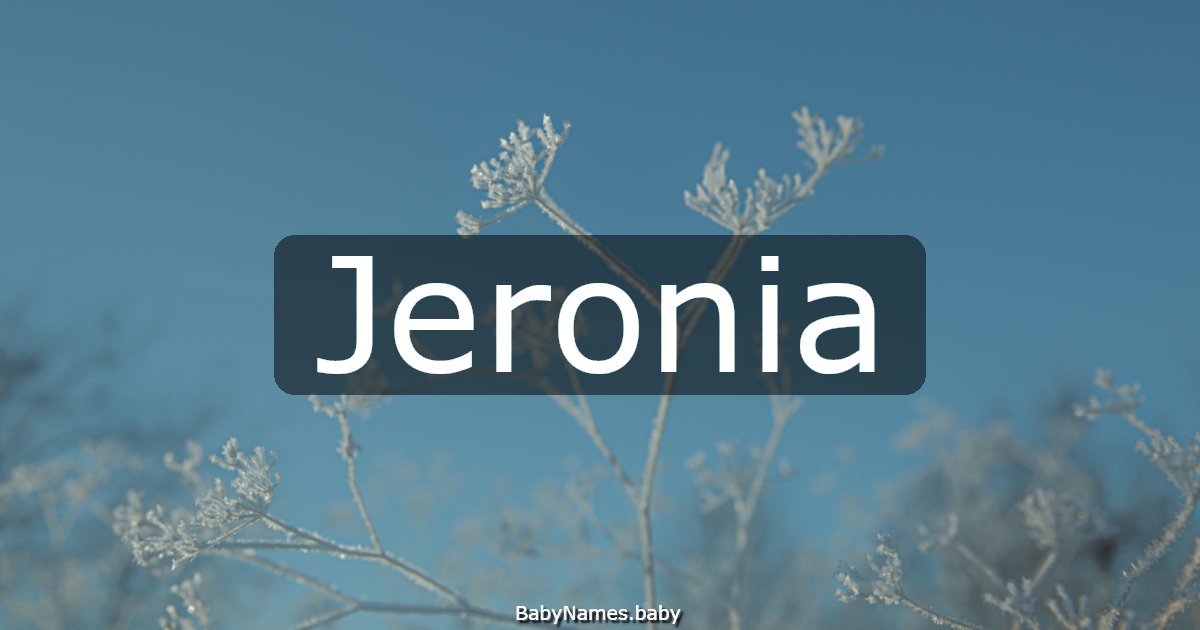 Jeronia