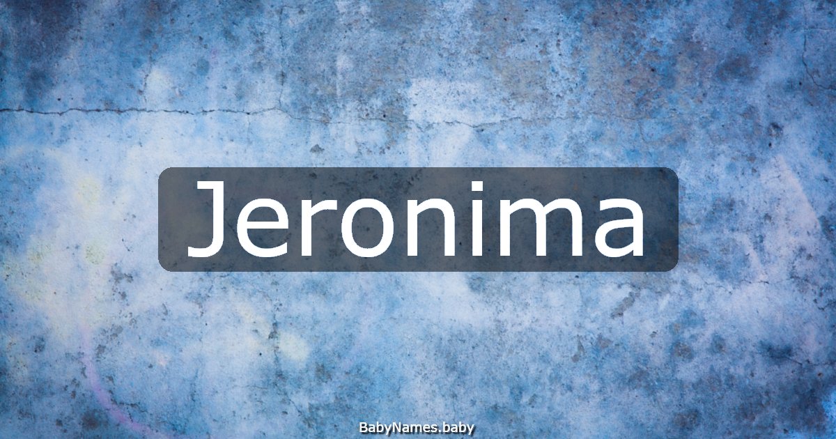 Jeronima