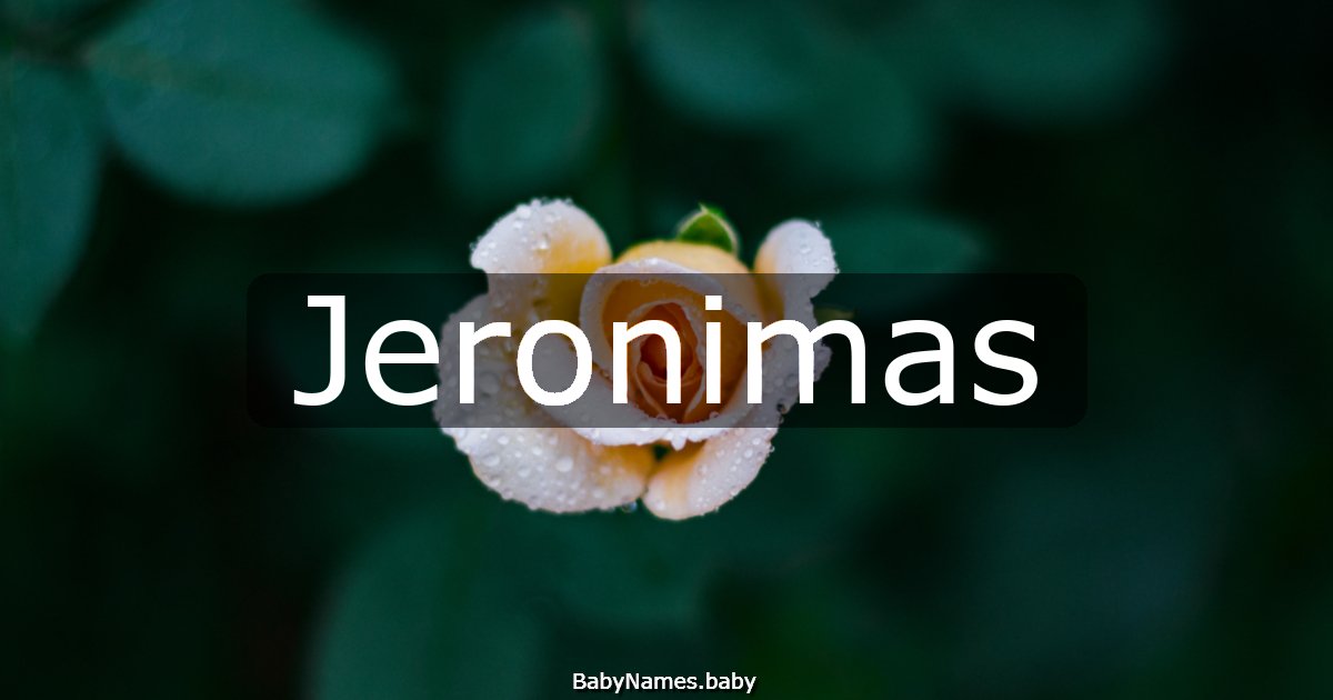 Jeronimas