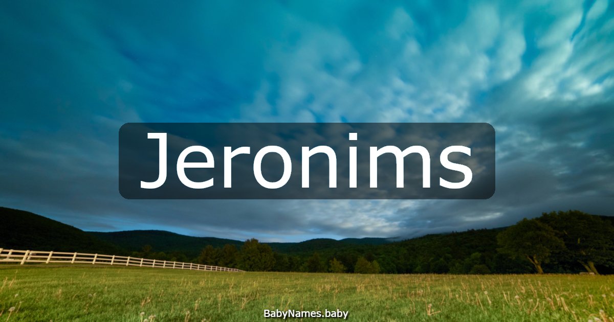 Jeronims