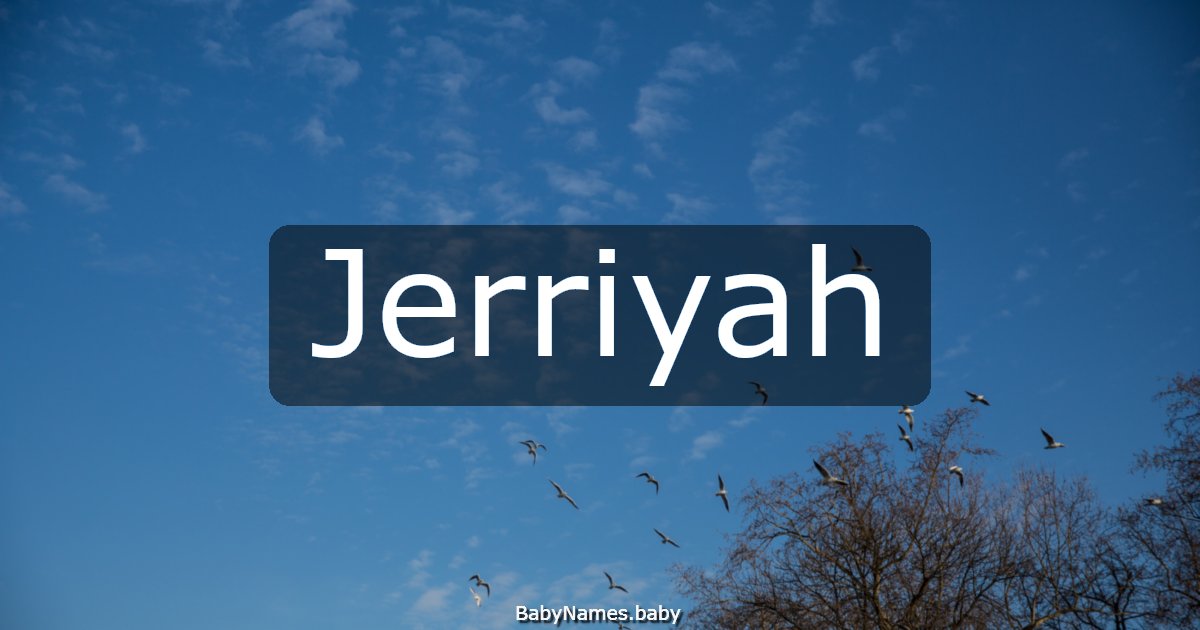 Jerriyah