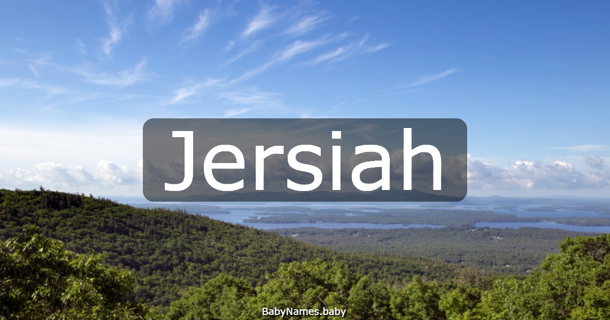 Jersiah