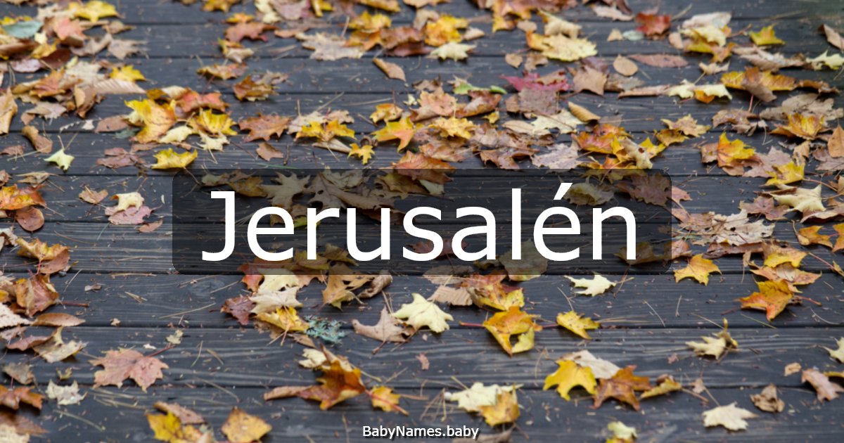 Jerusalén