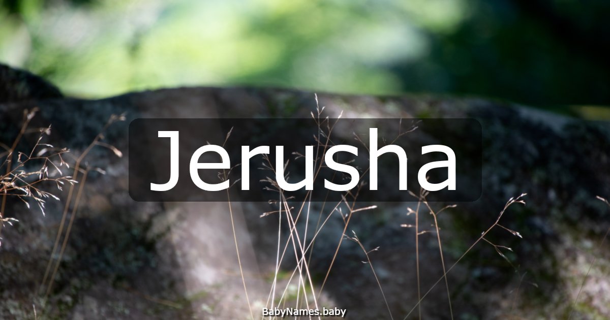 Jerusha