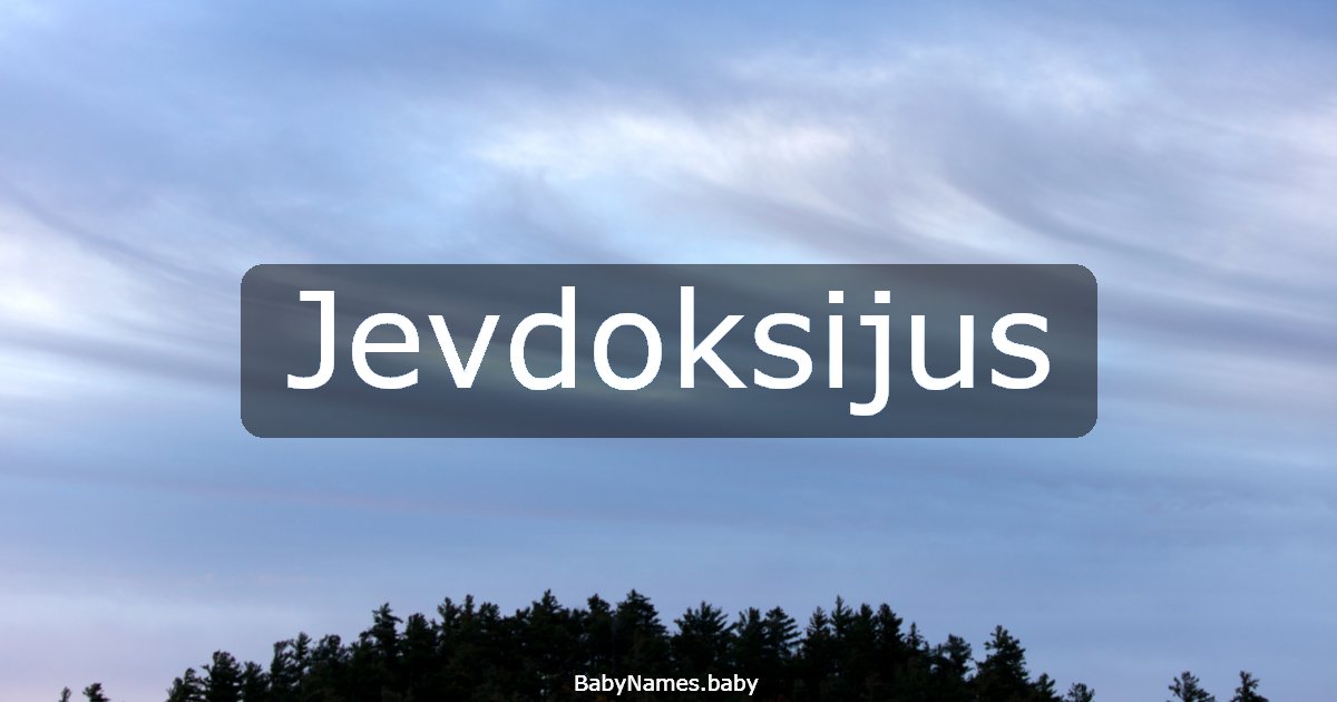 Jevdoksijus