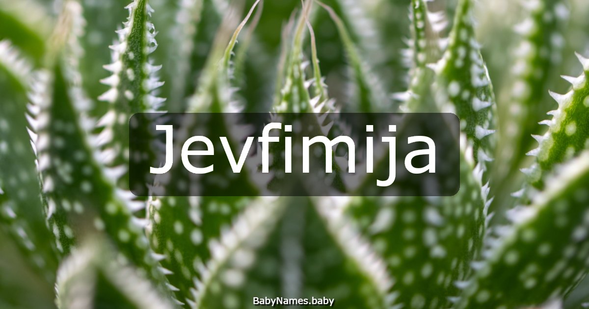 Jevfimija