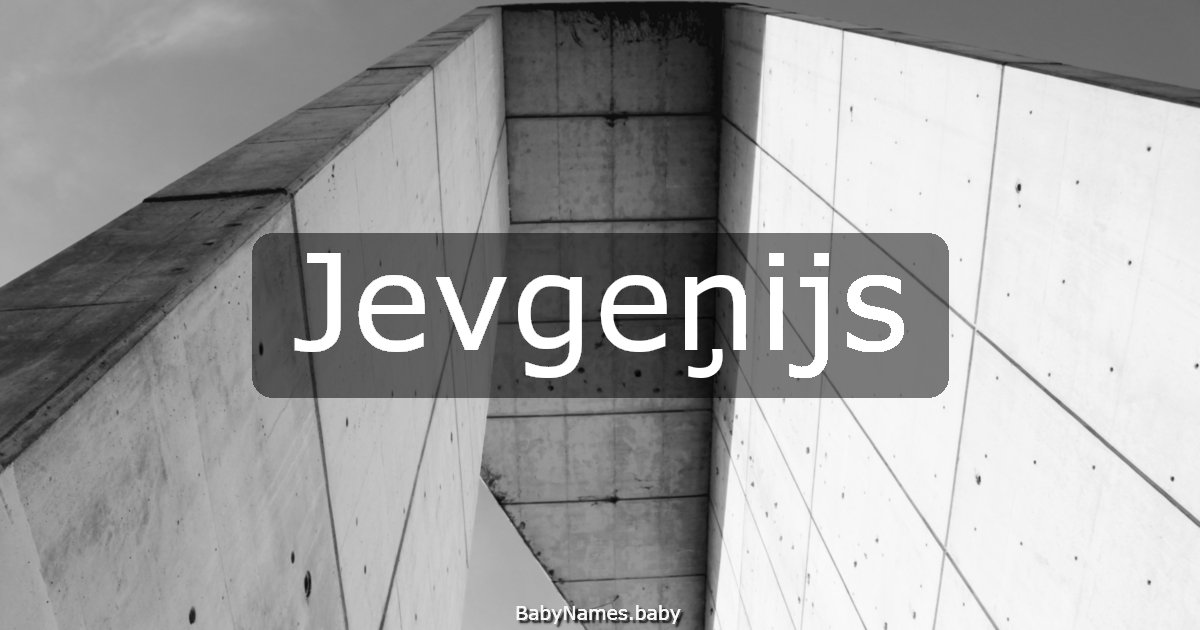 Jevgeņijs