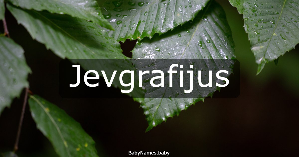 Jevgrafijus