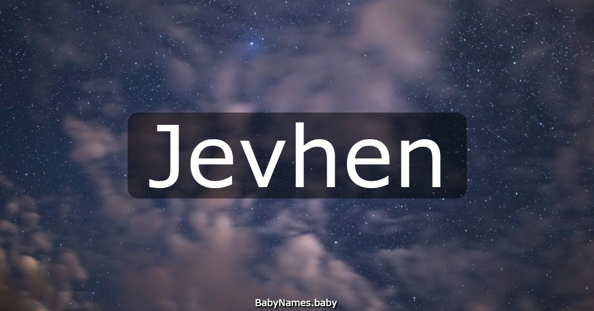 Jevhen