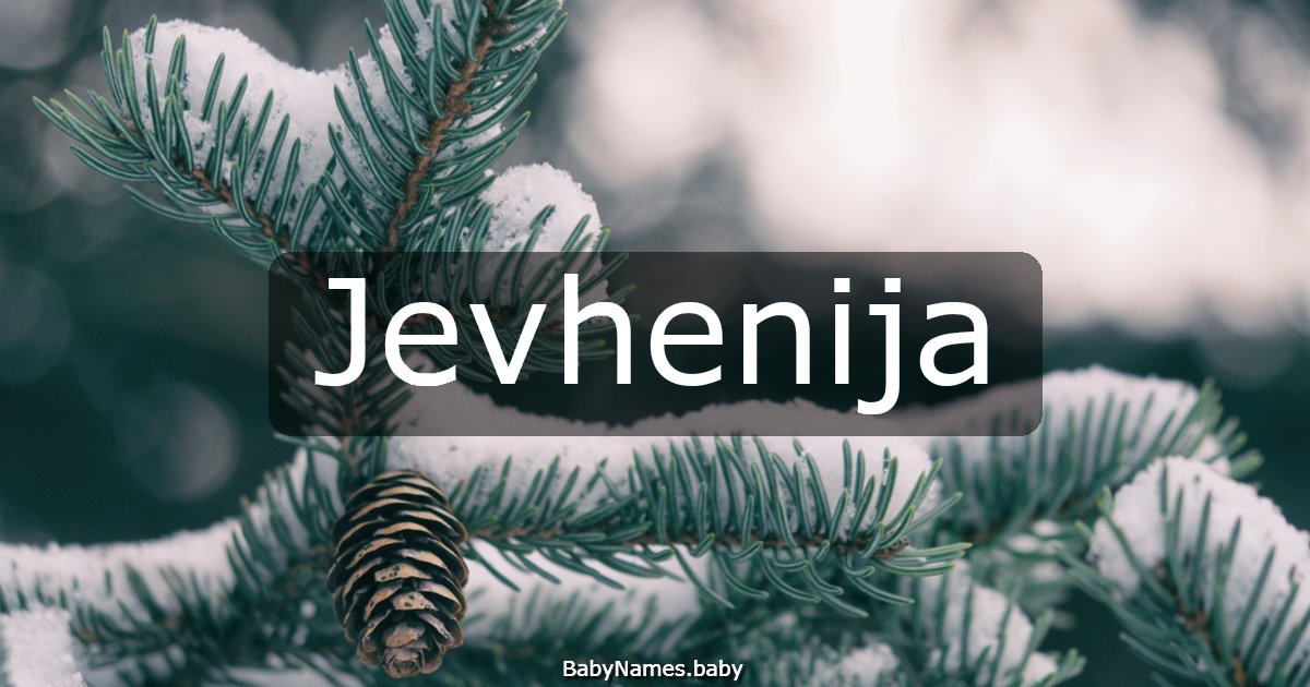 Jevhenija