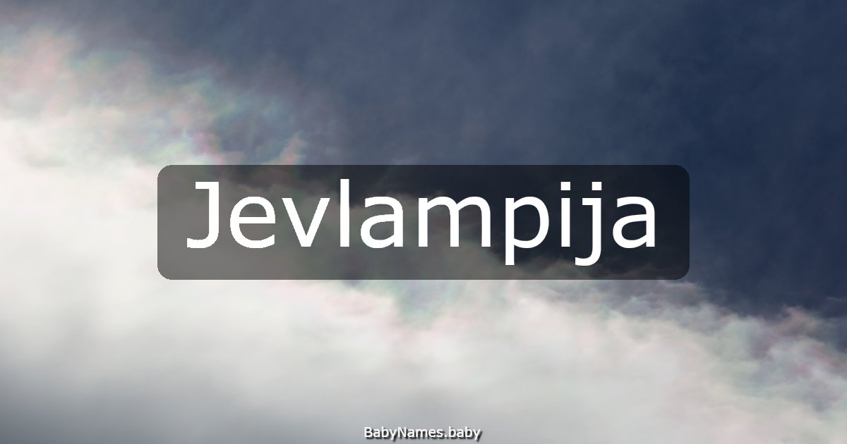 Jevlampija