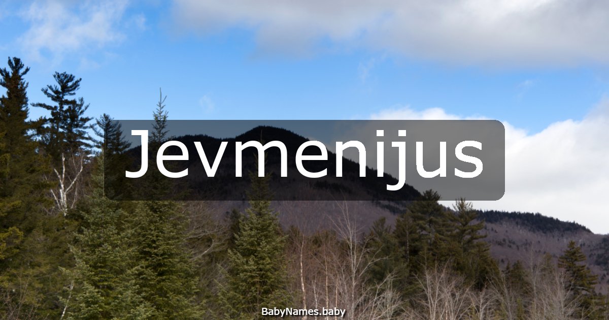 Jevmenijus