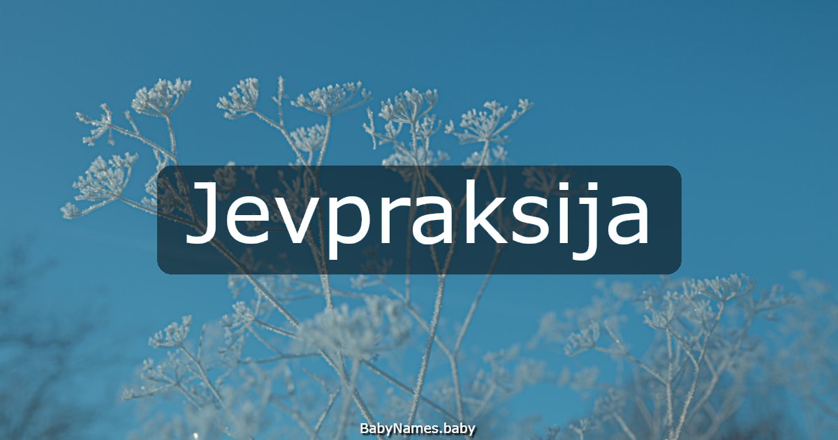 Jevpraksija