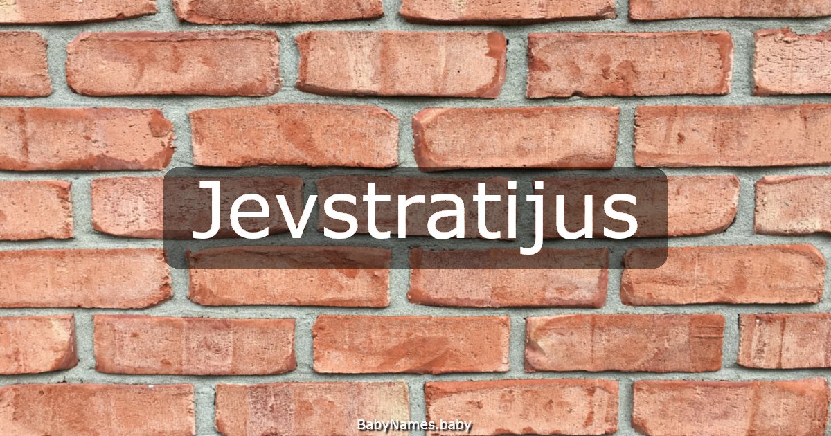 Jevstratijus