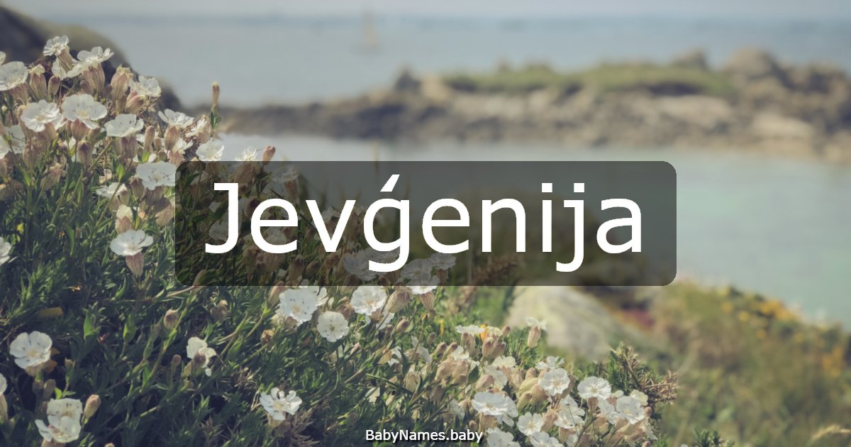 Jevģenija