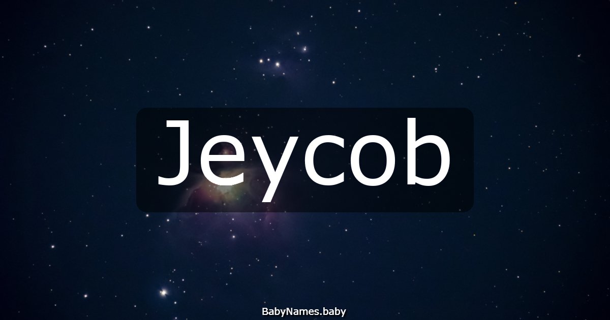 Jeycob