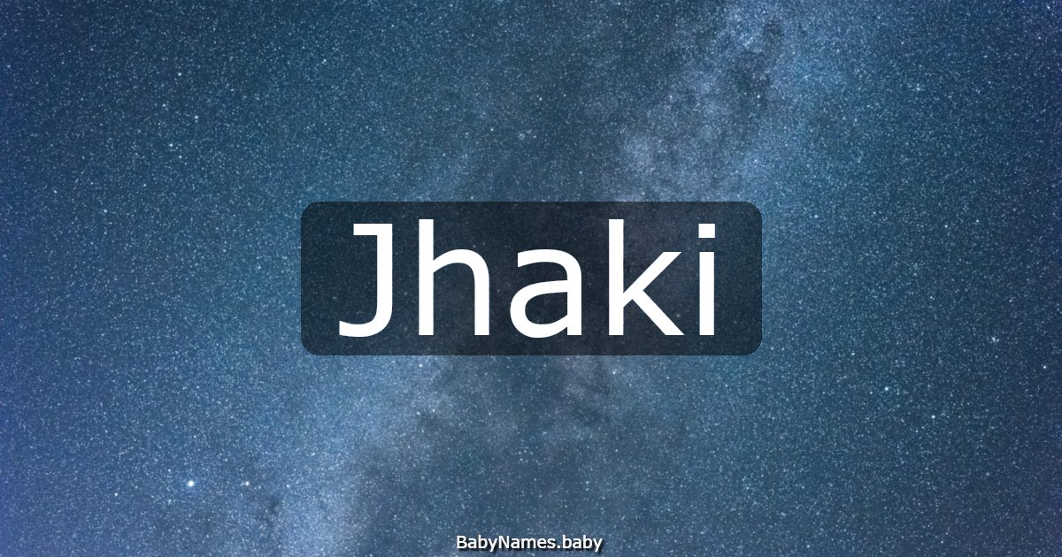 Jhaki