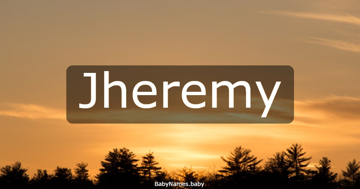 Jheremy