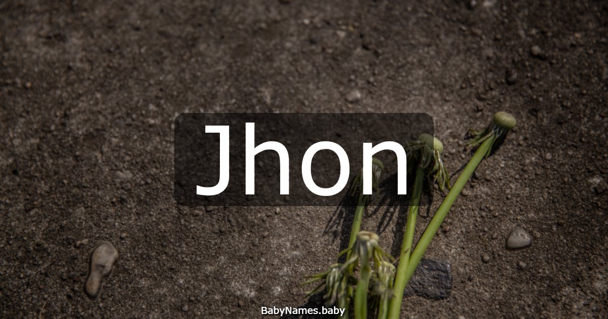 Jhon