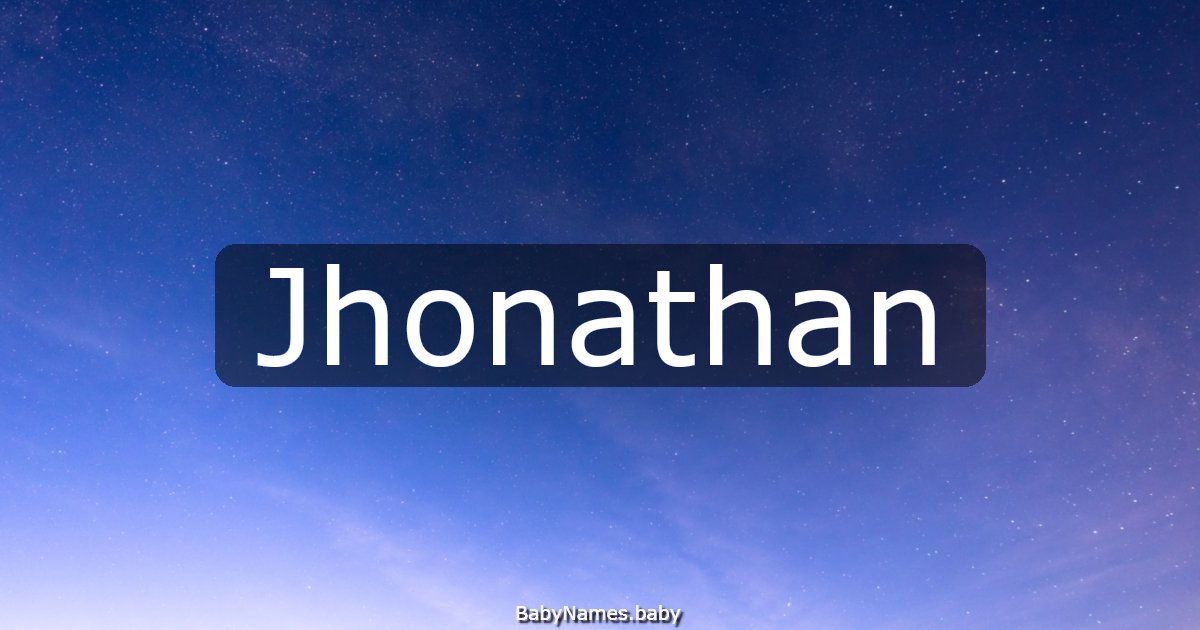 Jhonathan