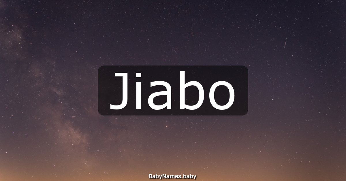 Jiabo