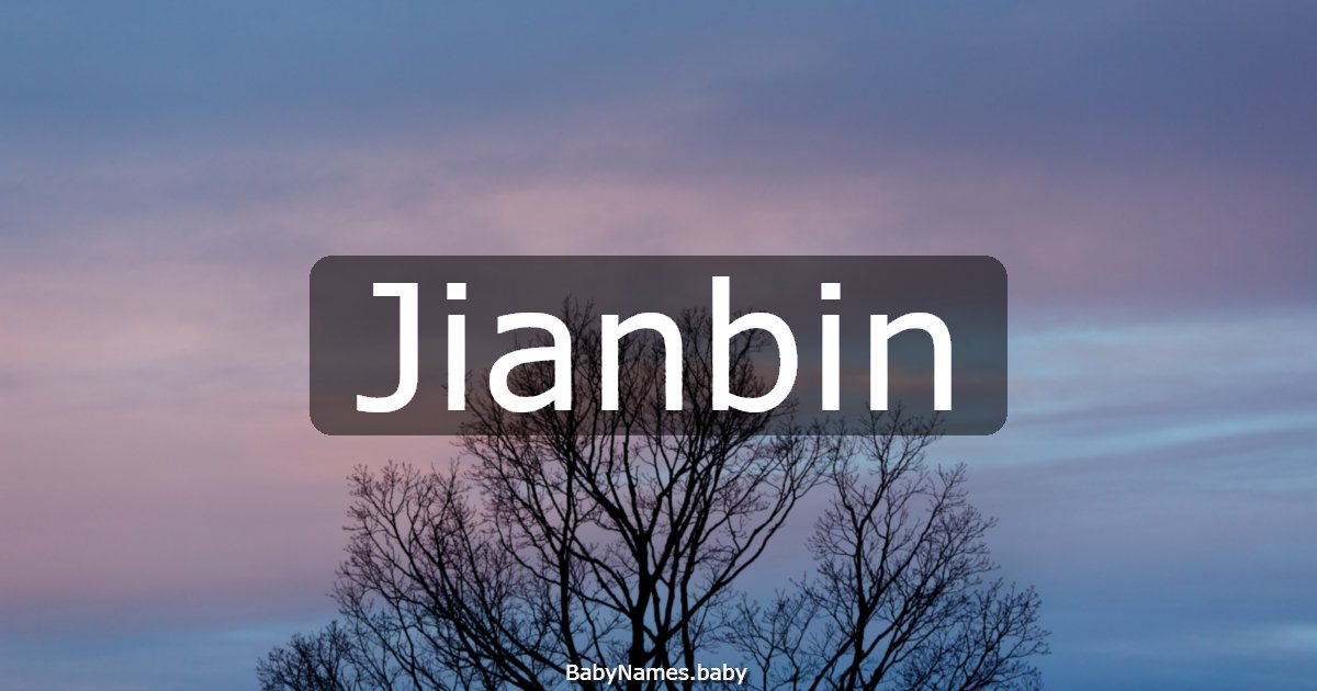 Jianbin