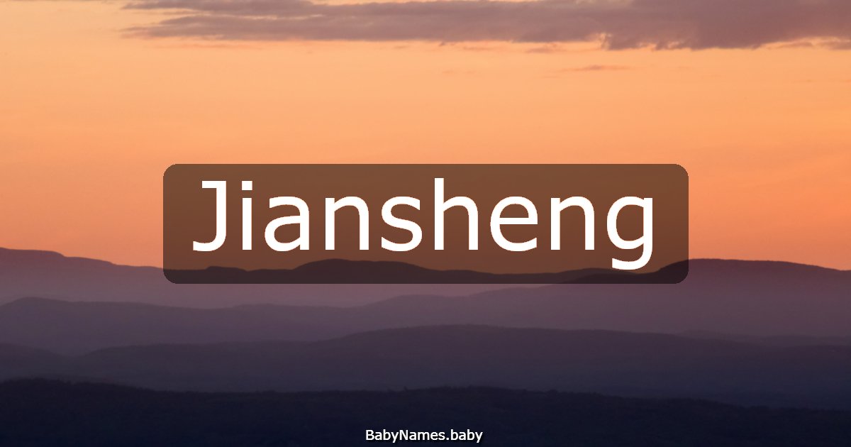 Jiansheng