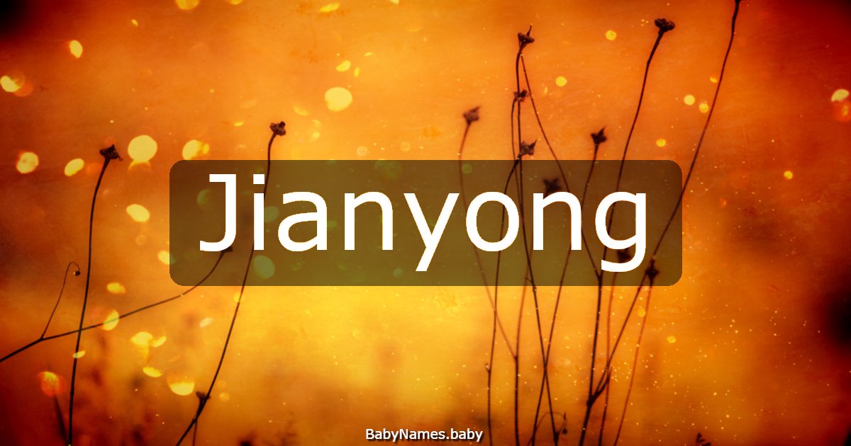 Jianyong