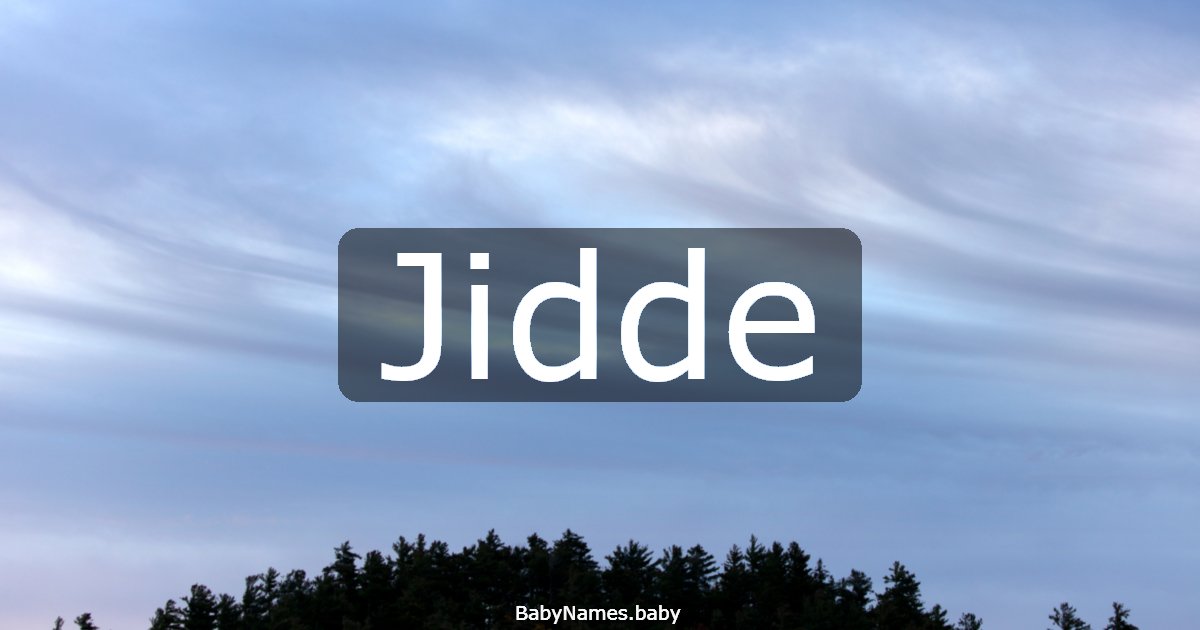 Jidde