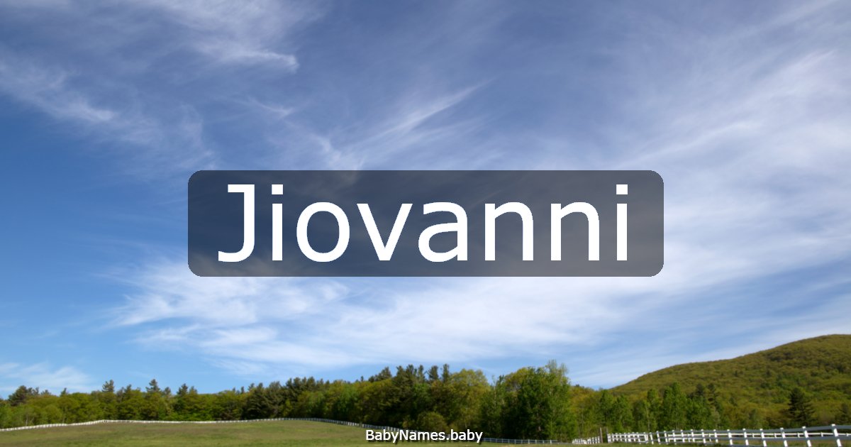 Jiovanni